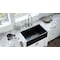 Ruvati 33"x20" Farmhouse Apron-Front Kitchen Sink Sgl Bowl, Gloss Black RVL2300BK - alternate 2